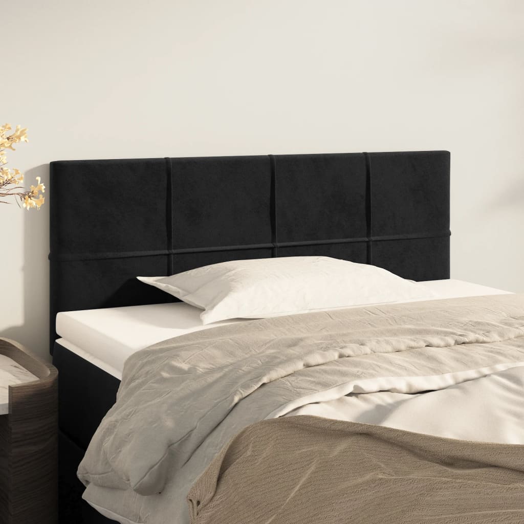 Headboard Black 100 cm Velvet