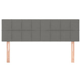 Headboards 2 pcs Dark Grey 72 cm Fabric - Side View