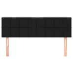 Headboards 2 pcs Black 72 cm Fabric
