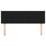 Headboards 2 pcs Black 72 cm Fabric - Side View