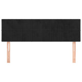 Headboards 2 pcs Black 72 cm Velvet