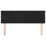 Headboards 2 pcs Black 72 cm Velvet - Side View