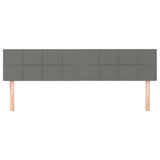 Headboards 2 pcs Dark Grey 80 cm Fabric