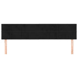 Headboards 2 pcs Black 80 cm Velvet - Side View