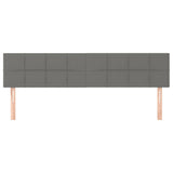 Headboards 2 pcs Dark Grey 100 cm Fabric
