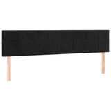 Headboards 2 pcs Black 100 cm Velvet
