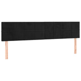 Headboards 2 pcs Black 100 cm Velvet - Front View