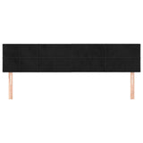 Headboards 2 pcs Black 100 cm Velvet