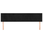 Headboards 2 pcs Black 100 cm Velvet