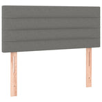 Headboard Dark Grey 100 cm Fabric