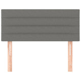 Headboard Dark Grey 100 cm Fabric - Side View