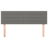 Headboards 2 pcs Dark Grey 72 cm Fabric - Side View