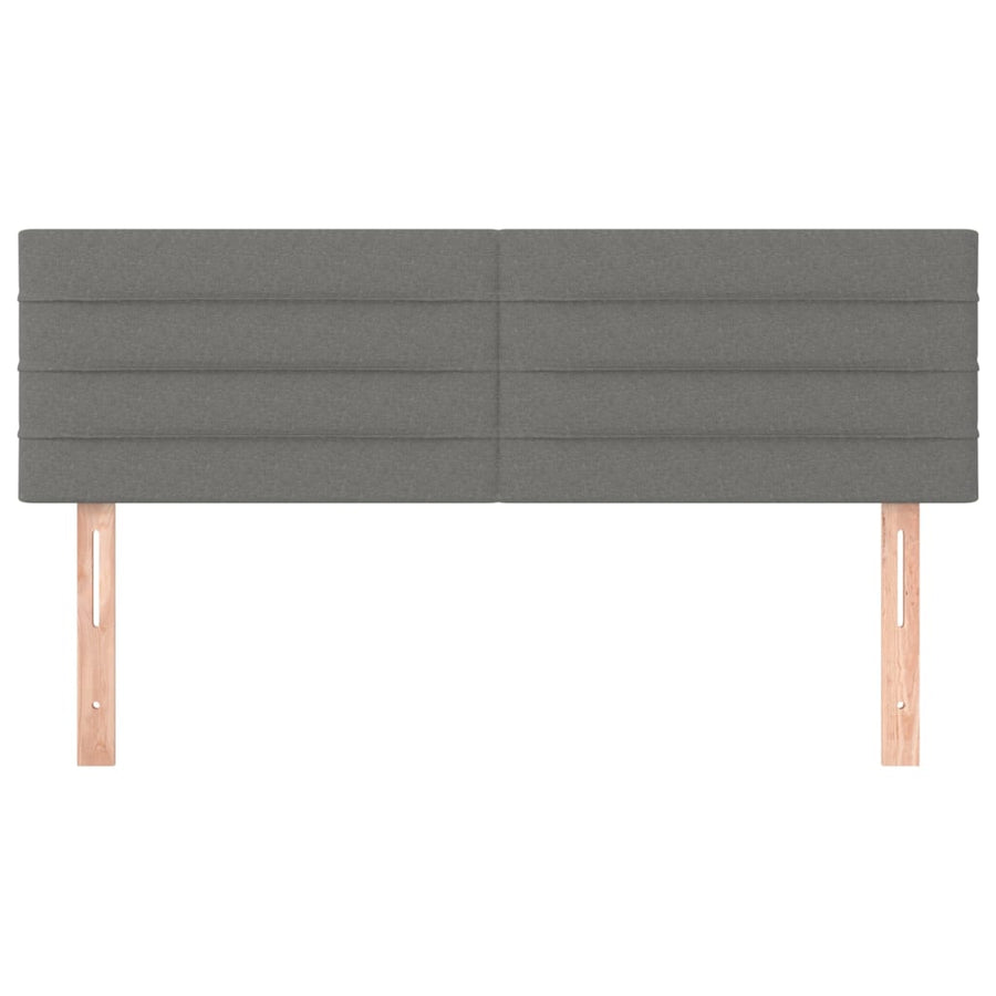 Headboards 2 pcs Dark Grey 72 cm Fabric