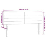 Headboards 2 pcs Dark Grey 72 cm Fabric