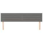 Headboards 2 pcs Dark Grey 80 cm Fabric