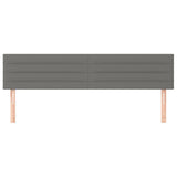 Headboards 2 pcs Dark Grey 100 cm Fabric