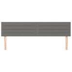 Headboards 2 pcs Dark Grey 100 cm Fabric