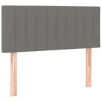 Headboard Dark Grey 100 cm Fabric