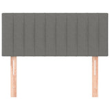 Headboard Dark Grey 100x5x78/88 cm Fabric