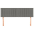 Headboards 2 pcs Dark Grey 72 cm Fabric