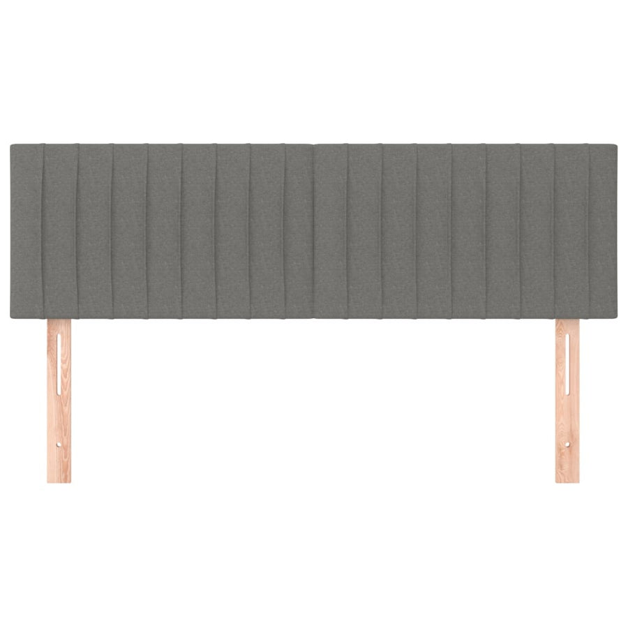 Headboards 2 pcs Dark Grey 72 cm Fabric