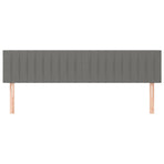 Headboards 2 pcs Dark Grey 100 cm Fabric