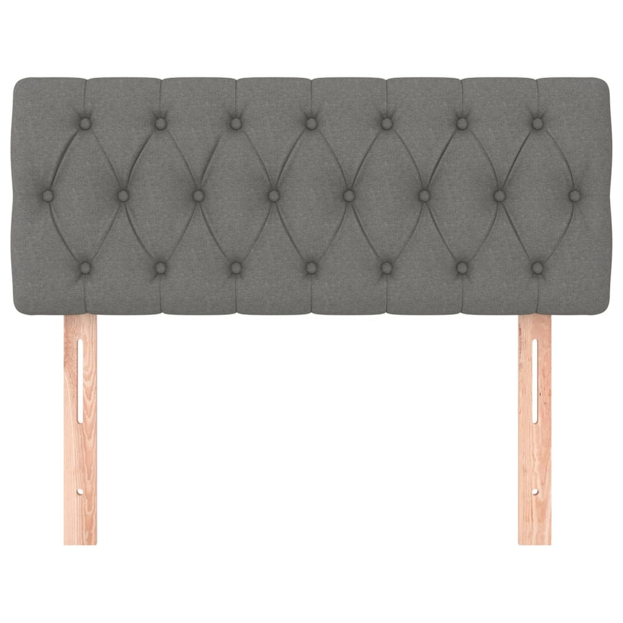 Headboard Dark Grey 100 cm Fabric