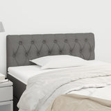 Headboard Dark Grey 100x7x78/88 cm Fabric