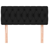 Headboard Black 100 cm Fabric - Side View