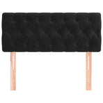 Headboard Black 100 cm Velvet