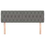 Headboards 2 pcs Dark Grey 72x7x78/88 cm Fabric