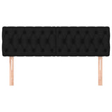 Headboards 2 pcs Black 72x7x78/88 cm Fabric
