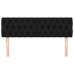 Headboards 2 pcs Black 72x7x78/88 cm Fabric