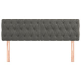 Headboards 2 pcs Dark Grey 72 cm Velvet