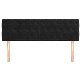 Headboards 2 pcs Black 72 cm Velvet - Side View