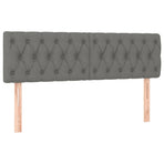Headboards 2 pcs Dark Grey 80 cm Fabric