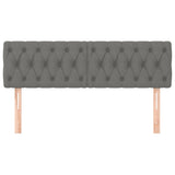 Headboards 2 pcs Dark Grey 80 cm Fabric