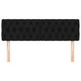 Headboards 2 pcs Black 80 cm Fabric