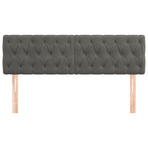 Headboards 2 pcs Dark Grey 80 cm Velvet