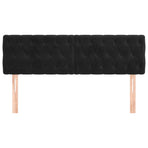 Headboards 2 pcs Black 80 cm Velvet