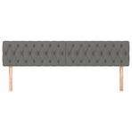 Headboards 2 pcs Dark Grey 100 cm Fabric