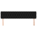 Headboards 2 pcs Black 100 cm Fabric