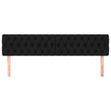 Headboards 2 pcs Black 100 cm Fabric - Side View