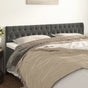 Headboards 2 pcs Dark Grey 100 cm Velvet