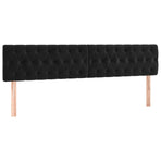 Headboards 2 pcs Black 100 cm Velvet