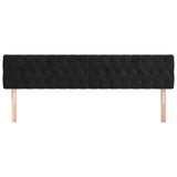 Headboards 2 pcs Black 100 cm Velvet