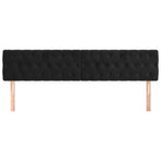 Headboards 2 pcs Black 100 cm Velvet