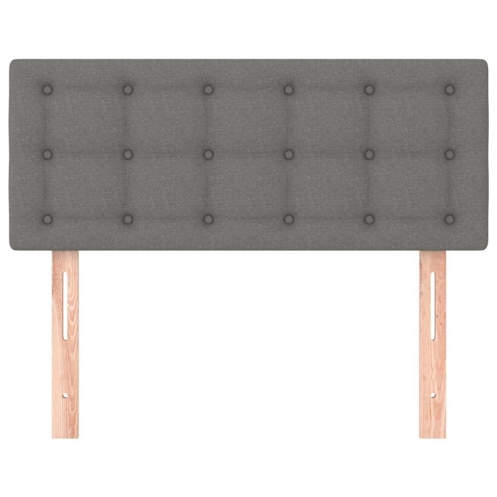 Headboard Dark Grey 100 cm Fabric