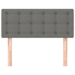 Headboard Dark Grey 100 cm Fabric
