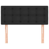 Headboard Black 100 cm Faux Leather - Side View